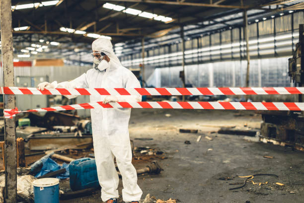 Professional Biohazard technician working in Alvin, TX